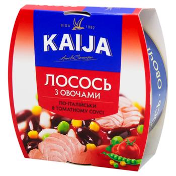 Лосось Kaija з овочами в томатному соусі 220г - купити, ціни на ЕКО Маркет - фото 1