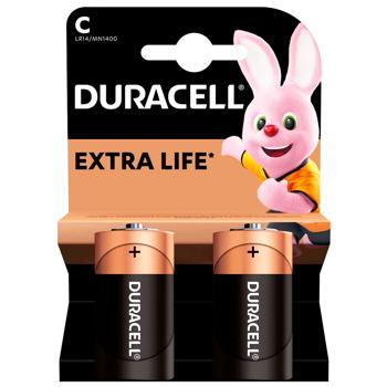 Батарейки Duracell C лужні 2шт - купити, ціни на METRO - фото 2