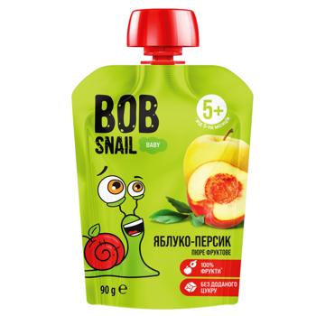 Пюре Snail Bob Яблоко-персик 90г