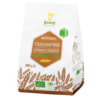 Ecorod Organic Coarse Wheat Flour 800g - buy, prices for NOVUS - photo 1