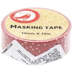 Auchan Paradise Red Dots Ribbon 1.5cm x 10m