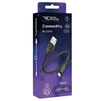 Ridea USB RC-CO10 Common Pro Type-C 3A Cable Black