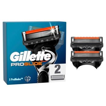 Картриджи для гоління  Gillette Fusion 5 ProGlide змінні 2шт - купити, ціни на NOVUS - фото 1