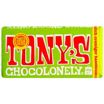 Tony's Chocolonely Creamy Hazelnut Crunch Chocolate 180g