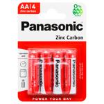 Panasonic Zinc Carbon Red АA Batteries 4pcs