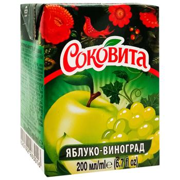 Напиток сокосодержащий Соковита виноград-яблоко 200мл - купить, цены на - фото 3