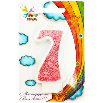 Party House Figure 7 Pink Candle
