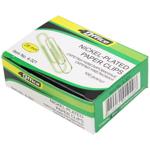 Скрепки 4Office никелированные 28мм 100шт