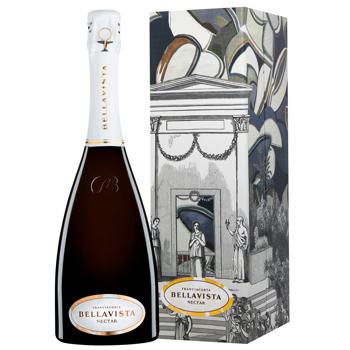 Вино ігристе Bellavista Nectar Franciacorta біле напівсухе 12% 0,75л - купити, ціни на WINETIME - фото 1