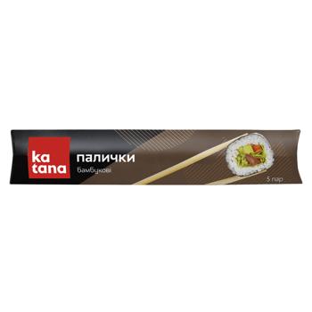 Палички Katana бамбукові 5 пар - купити, ціни на NOVUS - фото 1