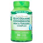 Nature's Truth, Double Strength Glucosamine Chondroitin MSM & Turmeric Complex, 90 Coated Caplets
