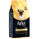 Корм сухой Reflex Plus Pug Adult с курицей для собак породы мопс 8кг