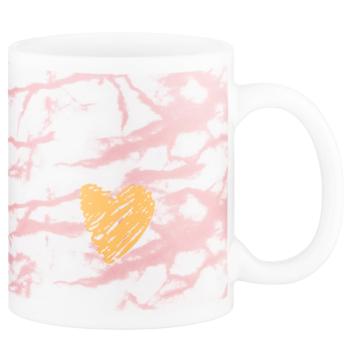 Ardesto Hello White and Pink Cup 350ml - buy, prices for Tavria V - photo 1