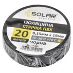Лента изоляционная Solar 0,15х19мм 20м черный