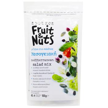 Смесь Sdoukos Fruit and Nuts Средиземноморская ореховая для салатов 100г - купить, цены на WINETIME - фото 1