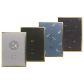 Interdruk Metallic Satin Gold Checkered Notebook A5 60 sheets in Assortment - buy, prices for Za Raz - photo 1