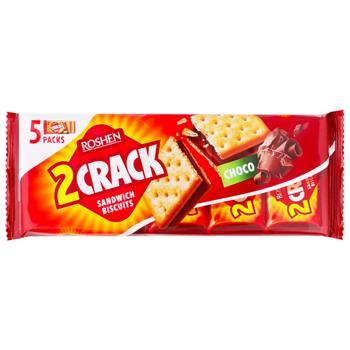 Печенье Roshen 2 Crack с шоколадной начинкой 190г