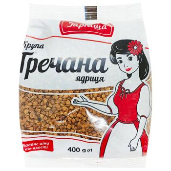 Крупа гречана Гарніша ядриця 400г - купити, ціни на Чудо Маркет - фото 1