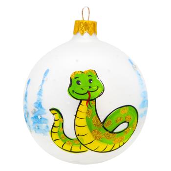 Snake Christmas Tree Ball 80mm №3 - buy, prices for MegaMarket - photo 1