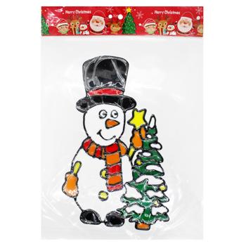 Наліпки новорічні силіконові 28*35см - купити, ціни на Таврія В - фото 3