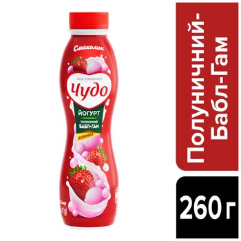 Йогурт Чудо Полуничний бабл-гам 2,5% 260г - купити, ціни на NOVUS - фото 3