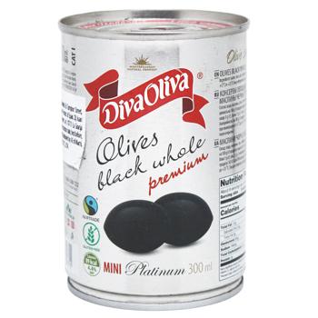 Маслины Diva Oliva Platinum Mini без косточки 300мл - купить, цены на КОСМОС - фото 1