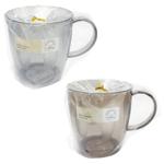 Чашка пластиковая прозрачная голубая 450мл