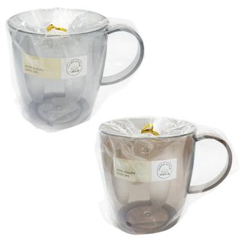 Чашка пластикова прозора блакитна 450мл - купити, ціни на Таврія В - фото 1