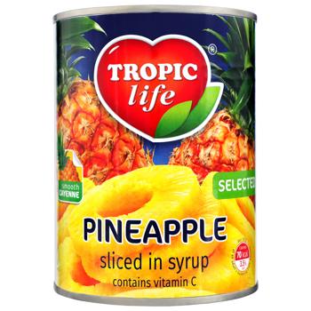 Ананас Тропік лайф кільцями в сиропі 580мл - купити, ціни на Чудо Маркет - фото 2