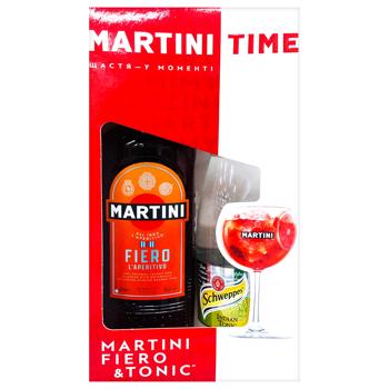 Вермут Martini Fiero красный десертный 15% 0,75л - купить, цены на КОСМОС - фото 1