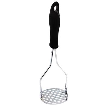 Potato Masher with a Black Rubber Handle - buy, prices for - photo 3