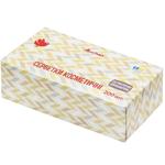Салфетки Auchan косметические целлюлозные двухслойные 200шт