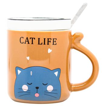 Cat Cup with Spoon 360ml - buy, prices for - photo 2