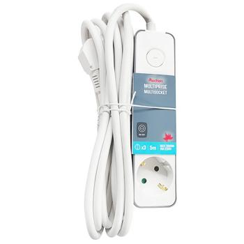 Auchan Extension Cord with 3 Sockets 5m