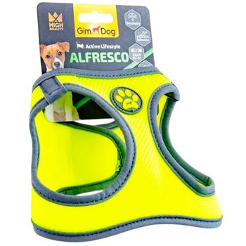 Шлея для собак GimDog Alfresco неопрен L 47-50см жовтий - купити, ціни на MasterZoo - фото 1
