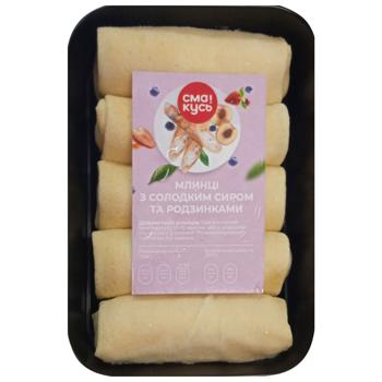 Frozen Pancakes with Sweet Cottage Cheese and Raisins - buy, prices for Chudo Market - photo 1