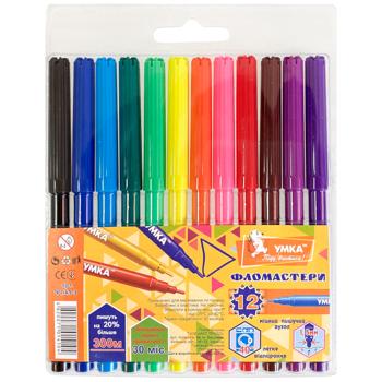 Фломастери Умка Колормікс 12 кольорів