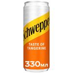 Напiй газований Schweppes Tangerine 0,33л