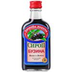 Syrup Zdorova rodyna elderberry 200ml glass bottle Ukraine