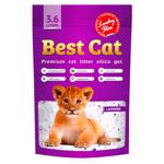 Наполнитель гигиенический Best Cat для кошек cиликагелевый с ароматом лаванды 3,6л