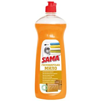Sama Liquid Laundry Soap 1000g - buy, prices for Chudo Market - photo 1