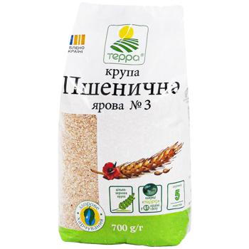 Terra №3 Spring Wheat Groats 700g - buy, prices for COSMOS - photo 1