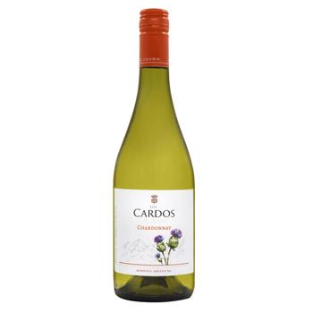 Вино Dona Paula Los Cardos Chardonnay Mendoza белое сухое 13% 0,75л - купить, цены на NOVUS - фото 1