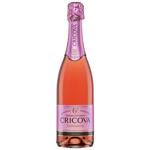 Вино игристое Cricova полусухое розовое 0,75л
