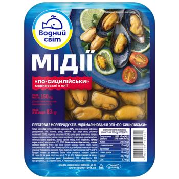 Vodnyi Mir Pickled Mussles 150g - buy, prices for Epicentr FOOD - photo 1