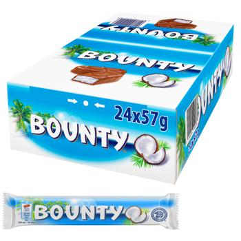 Батончик Bounty в молочно-шоколадній глазурі з кокосовою начинкою 57г - купити, ціни на - фото 6