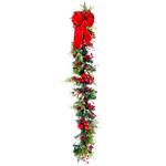 Lefard Decorative Garland with Berries and Bow 180cm