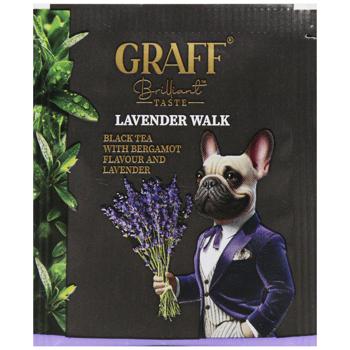 Чай Graff Lavender walk чорний 1,5г - купити, ціни на Auchan - фото 1