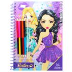 Besties Coloring Book with Stickers and Pencils Creative Set  A4