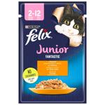 Felix Fantastic Junior Wet Food with Chicken for Kittens 85g